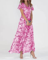 Lea – Stilvolles Midi-Kleid für jeden Anlass in Rosa