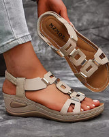 Avellan - Sandalen mit offener Zehenpartie in Khaki