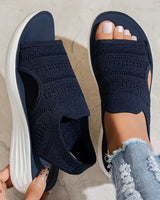 Deborish - Bequeme Orthopädische Sandalen Mit Offener Zehenpartie in Blau