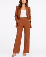 Feliciana | Damen Business Hosenanzug Set Blazer in Braun