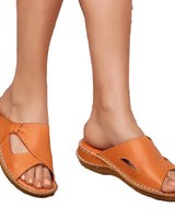 Felicitas | Damen Komfort Pantolette in Khaki