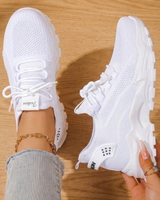 Felicitas | Damen Orthopädische Schuhe mit Dämpfung und Schnürschuh in Weiß