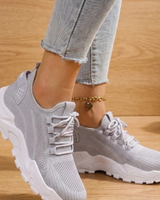 Felicitas | Damen Orthopädische Schuhe mit Dämpfung und Schnürschuh in Grau