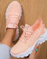 Felicitas | Damen Orthopädische Schuhe mit Dämpfung und Schnürschuh in Aprikose