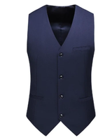 Felix | Herren Stillvoles Oktoberfest Trachtenweste in Navy Blau