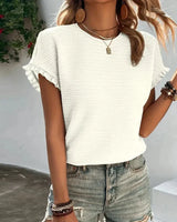 Renia | Stilvolles Sommer-T-Shirt in Weiß