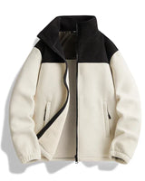 Robin | Fleece-Winterjacke in Weiß