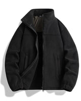 Robin | Fleece-Winterjacke in Schwarz