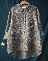 Sarah | Blumenmuster Peasant Bluse in Blumenmuster 11