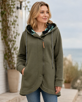Florentine | Damen Wasserdichte Jacke Mit Kapuze Und Schutz Vor Regen in Grün