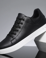Florian | Herren Schnürung Low-Top Sneaker in Schwarz