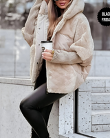 Lieve | Kuscheliger mehrlagiger Wintermantel in Beige