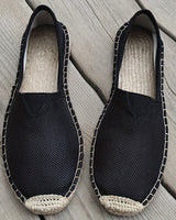 Jorveth - leichte Espadrilles in Schwarz