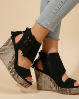 Marnie | Sandalette mit ergonomischem Fußbett in Schwarz