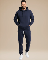 Friedrich | Herren Jogginganzug mit Kapuze und Jogginghose in Blau