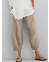 Galina | Damen Haremshose Weite Pumphose Elastischer Bund in Khaki