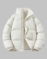 Gefütterte Fleecejacke in Beige