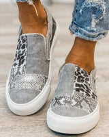 Maria | Damen Sneaker mit niedrigem Schaft und Patch-Design in Grau