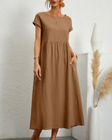 Ginovu - Stylisches Sommerkleid in Orange