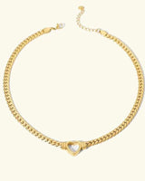 Goldene Herzkette in Gold