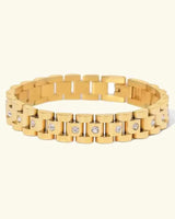 Goldenes Gliederarmband in Gold