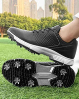 Golfschuhe Spikes Herren in Schwarz