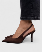 Aniya – Pumps Mit Spitzer Zehenpartie Und Fersenriemen in Braun