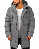Wass | Wasserdichte Winterjacke mit Kapuze in Grau