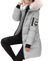 Bequeme Winddichte Damen Winterjacke - Elinora in Grau