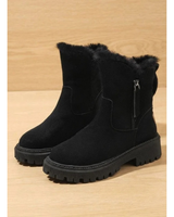 Grit | Damen Orthopädische Stiefeletten mit Reißverschluss und Komfort in Schwarz