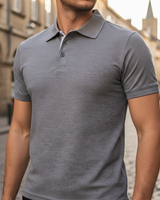 Lennart | Herren Kurzarm Poloshirt Regular Fit in Grau