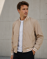 Gunther | Herren Freizeit Bomberjacke für den Übergang in Beige