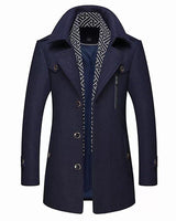 Psyche | Klassischer Mantel in Navy