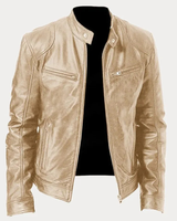 Heinrich | Herren Kunstleder Jacke für Herbst in Gold