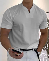 Heinrich | Herren Poloshirt Kurzarm in Hellgrau