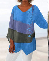 Abigaëlle | Elegante und feminine Bluse in Blau