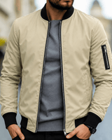 Herren Bomberjacke Casual Regular Fit in Khaki