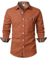 Herren Freizeithemd in Orange
