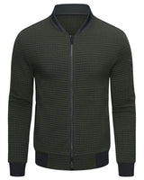 Herren Gesteppte Jacke mit Reißverschluss, Stehkragen und Ärmeltasche in Grün
