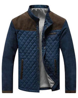 Herren Jacke mit Stehkragen und Druckknopfverschluss in Braun