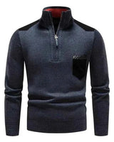 Herren Rundhals Pullover in Blau