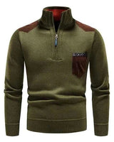 Herren Rundhals Pullover in Grün