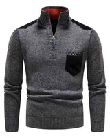 Herren Rundhals Pullover in Grau