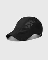 Herren Sport Cap Atmungsaktiv zum Laufen in Schwarz