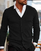 Herren Strickjacke in Schwarz