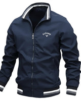Tobias | Herren Windbreaker Jacke Wasserfest Leicht Reissverschluss in Blue