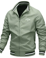 Tobias | Herren Windbreaker Jacke Wasserfest Leicht Reissverschluss in Green