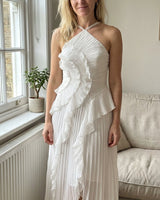 Adeline™ | Elegantes, luftiges Maxikleid in Weiß