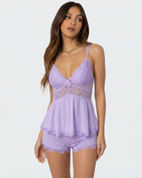 MODA | Midnight Kiss Spitze Set in Helllila
