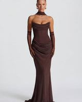 MODA | Muse Maxi Kleid in Mocha